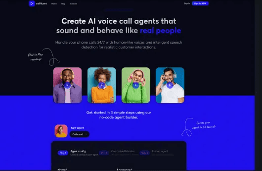 CallFluent AI 2.0 dashboard screenshot